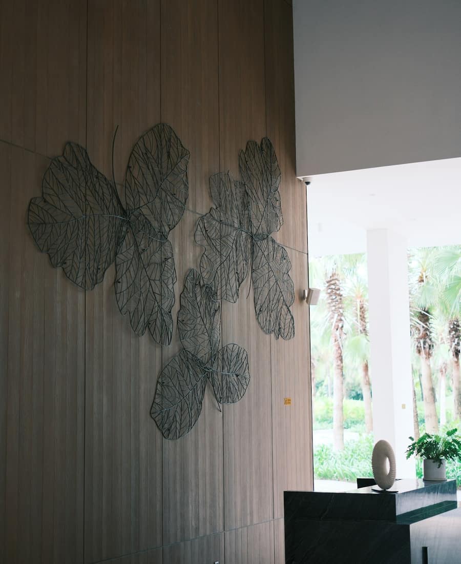 Copper Leaf Relief Panel