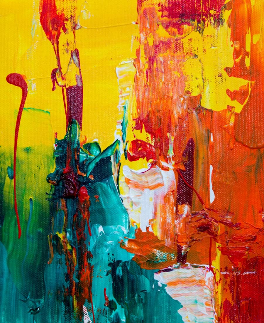 Saffron Abstract Diptych