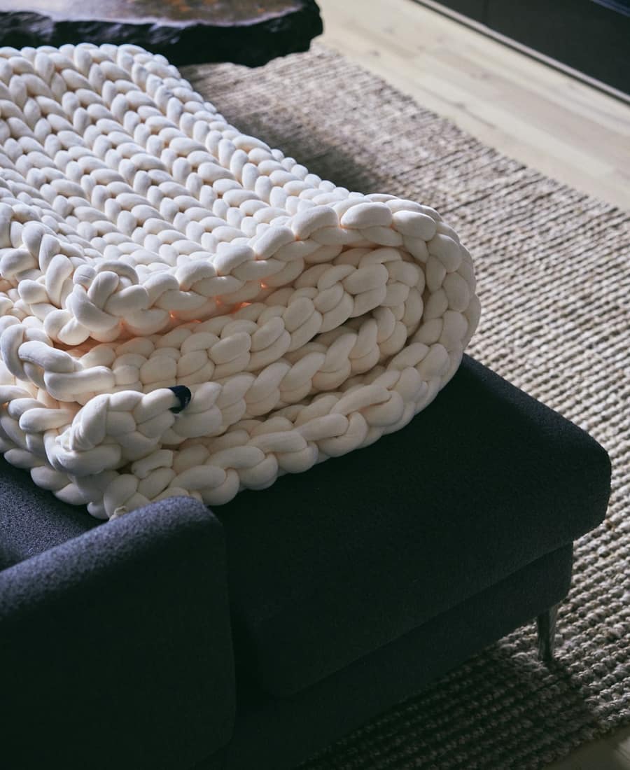 Wool Herringbone Throw