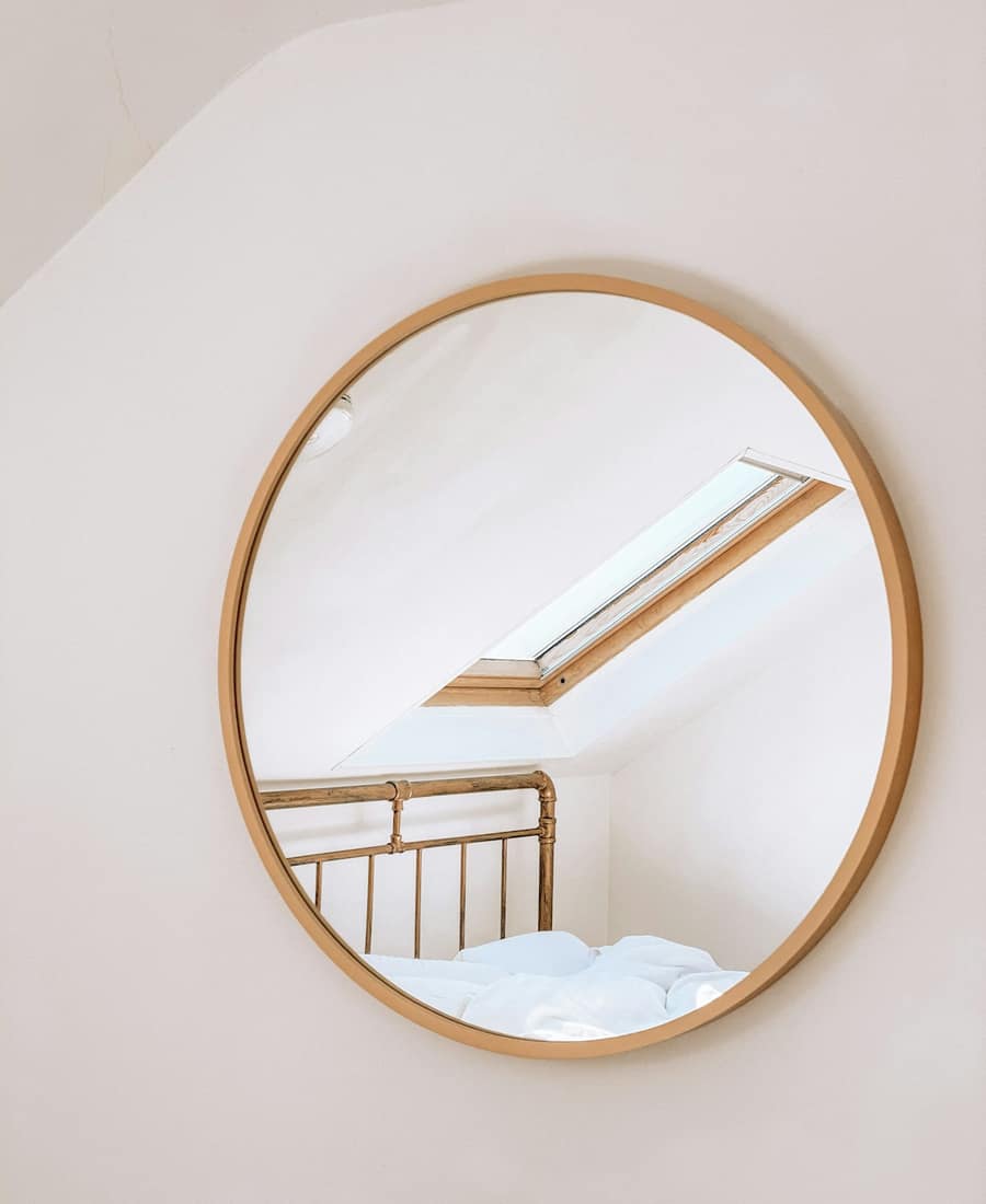 Antique Gold Oval Mirror