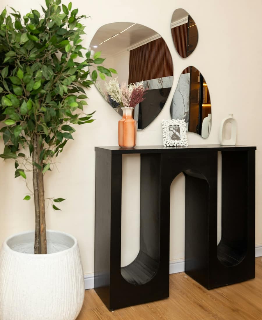 Floating Shelf Mirror